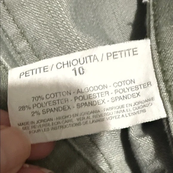 Gloria Vanderbilt Y2K Lace-Up Crop Capri Jeans 10P – Green - Picture 7 of 8